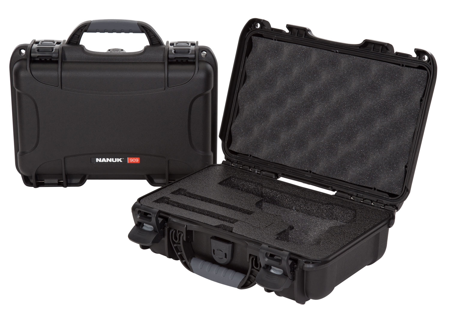 Nanuk 909CLASG1 909 Classic Gun Case Waterproof & Airline Approved Black Polyethylene w/ Closed-Cell Foam 11.44" L x 7" W x 3.68" H Interior Dimensions 3 Nanuk 909CLASG1 909 Classic Gun Case Waterproof & Airline Approved Black Polyethylene w/ Closed-Cell Foam 11.44" L x 7" W x 3.68" H Interior Dimensions