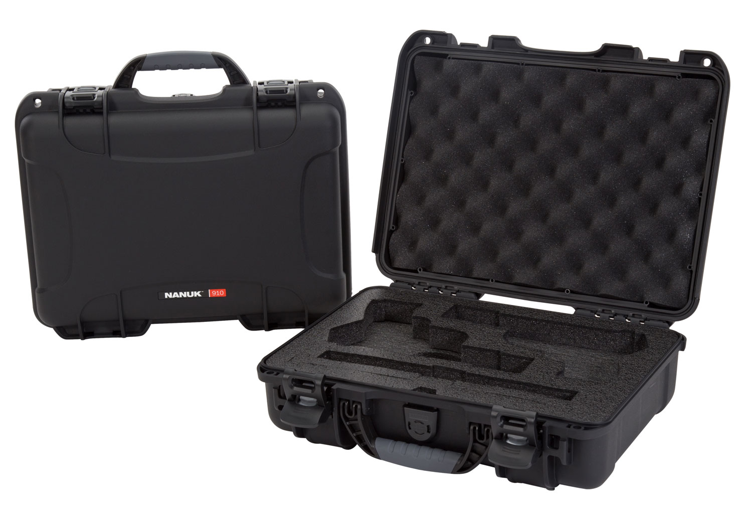 Nanuk 910CLASG1 910 Classic 2 Up Pistol Case Black Polymer w/ Latches & Closed-Cell Foam Padding 13.20" L x 9.20" W x 4.10 " H Interior Dimensions 3 Nanuk 910CLASG1 910 Classic 2 Up Pistol Case Black Polymer w/ Latches & Closed-Cell Foam Padding 13.20" L x 9.20" W x 4.10 " H Interior Dimensions