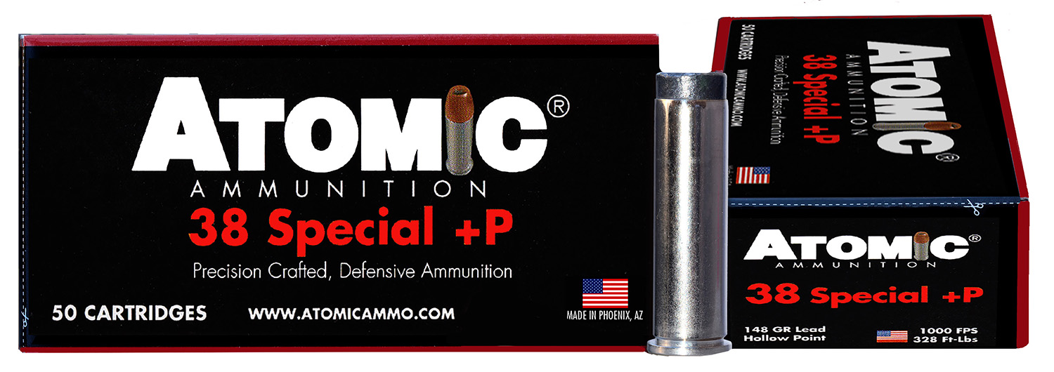 Atomic Ammunition 00419 Pistol Precision Craft 38Special +P 148gr Lead Hollow Point 50 Per Box/10 Case 3 Atomic Ammunition 00419 Pistol Precision Craft 38Special +P 148gr Lead Hollow Point 50 Per Box/10 Case