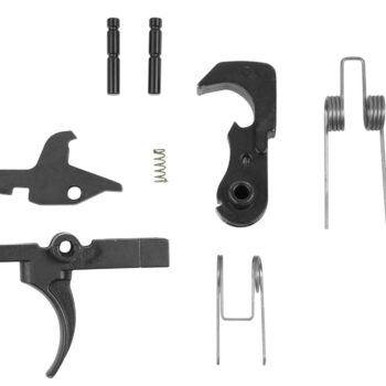 LBE Unlimited ARTRGRP Replacement Trigger Mil-Spec Group, Curved Trigger with Black Finish for AR-15