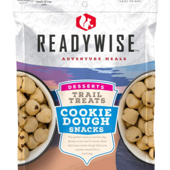ReadyWise RW05013 Outdoor Food Kit Trail Treats Cookie Dough Snacks 2 Servings In A Resealable Pouch, 6 Per Case