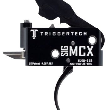 TriggerTech ARCTBB25NNF Adaptable  Two-Stage Flat Trigger with 2.50-5 lbs Draw Weight & Black PVD Finish for Sig MCX