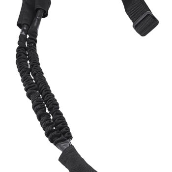 NcStar AQDBS1B VISM 1 Point Sling Black Nylon Strap w/Elastic Shock-Cord 46"-64" OAL Adjustable Bungee