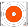 EZ-Aim 15496 Bullseye Paper Hanging 12" x 12" White/Orange 12 Per Pack 1 133280