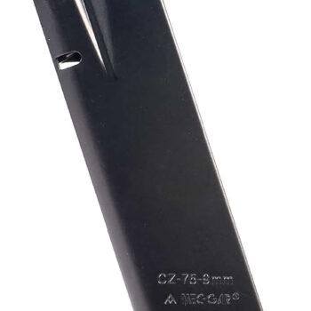 Mec-Gar MGCZ7519M CZ  19rd Extended 9mm Luger Fits CZ75B/CZ Shadow 2/CZ 75 SP-01/CZ Shadow/CZ 85B Blued w/Anti-Friction Coating Carbon Steel