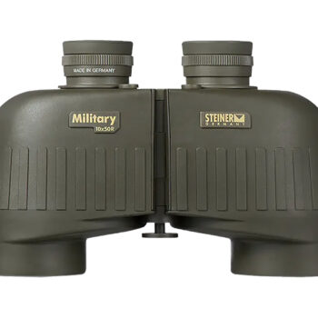 Steiner 2663 M1050 Laser Protection Filter 10x50mm SUMR Military Ranging Reticle Floating Prism Sports-Auto Focus, OD Green Makrolon w/Rubber Armor