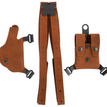 Galco CL2652 Classic Lite 2.0 Shoulder System Size Fits Chest Up To 56" Natural Leather Shoulder Fits S&W M&P Shield Fits S&W M&P Shield Plus Fits S&W M&P Shield 2.0 Right Hand