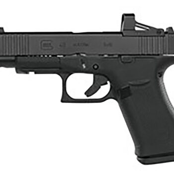 Glock PR48509FRMOS G48 MOS Compact Rebuilt 9mm Luger 4.17" 10+1 Black Black nDLC Steel with Front Serrations & MOS Cuts Black Rough Texture Interchangeable Backstraps Grip Fixed Sights