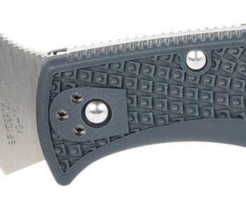 Spyderco C243PGYW Endela Lightweight 3.41" Folding Clip Point Plain VG-10 SS Blade Blue/Gray FRN Handle Includes Pocket Clip