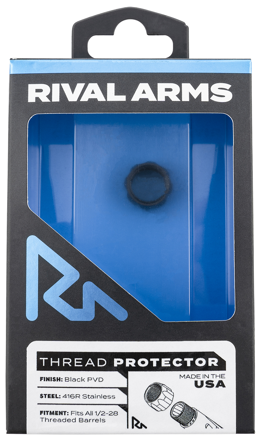 Rival Arms RARA300001A Thread Protector 9mm Luger Black PVD 416R Stainless Steel 1/2"-28 tpi 3 Rival Arms RARA300001A Thread Protector 9mm Luger Black PVD 416R Stainless Steel 1/2"-28 tpi