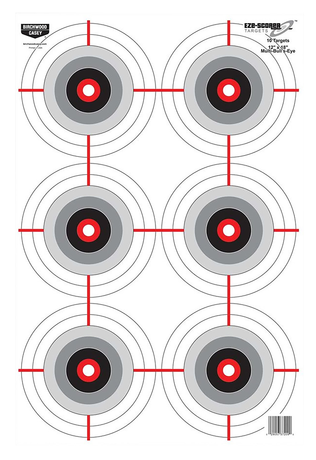 Birchwood Casey 37063 EZE-Scorer Bullseye Paper 12" x 18" Black/White Pkg of 100 3 Birchwood Casey 37063 EZE-Scorer Bullseye Paper 12" x 18" Black/White Pkg of 100