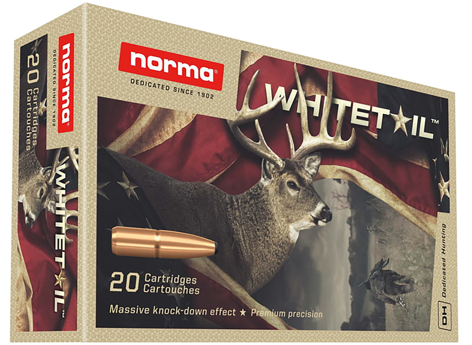 Norma Ammunition 20177392 Dedicated Hunting Whitetail 30-06Springfield 150gr Pointed Soft Point 20 Per Box/10 Case 3 Norma Ammunition 20177392 Dedicated Hunting Whitetail 30-06Springfield 150gr Pointed Soft Point 20 Per Box/10 Case