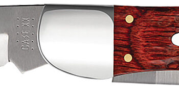 Case 00189 Hunter  4.10" Folding Clip/Skinner Plain As-Ground Tru-Sharp SS Blade/Jigged Rosewood Handle