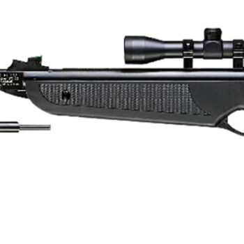 Beeman 1022 Black Club Combo Spring Piston 22 1rd Shot Black Black Receiver Black Scope 4x32mm