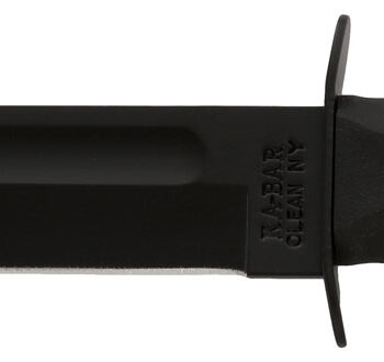 Ka-Bar 1211 Fighting/Utility  7" Fixed Clip Point Plain Black 1095 Cro-Van Blade, Black Kraton G Handle, Includes Sheath