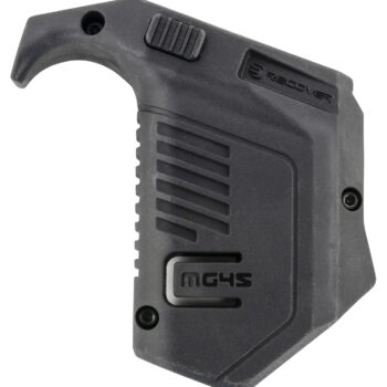 Recover Tactical MG4501 Angled Mag Pouch  Double Stack, Black Polymer, 45 ACP/10mm Auto, Compatible w/ Glock