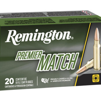 Remington Ammunition 20001 Premier Match 6mmCreedmoor 107gr Sierra MatchKing BTHP 20 Per Box/10 Case