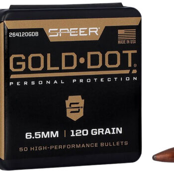Speer 264120GDB Gold Dot  264Cal 120gr Bonded Soft Point 50 Per Box/20 Case