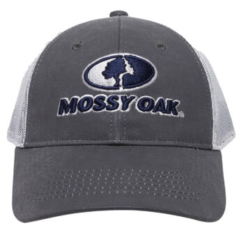 Outdoor Cap MOFS46B Mossy Oak  Charcoal/White Adjustable Snapback OSFA Heavy Structured