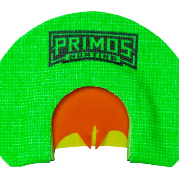 Primos PS1267 The Lucy  Diaphragm Call Triple Reed Turkey Hen Sounds Attracts Turkey Green Plastic Bat Cut