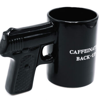 Caliber Gourmet CBGM1049 Caliber Gourmet Gun Mug Black Ceramic Pistol