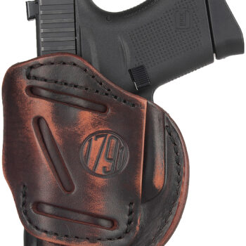 1791 Gunleather 4WH2VTGR 4-Way  IWB/OWB Size 02 Vintage Leather Belt Clip Fits S&W M&P Bodyguard Right Hand