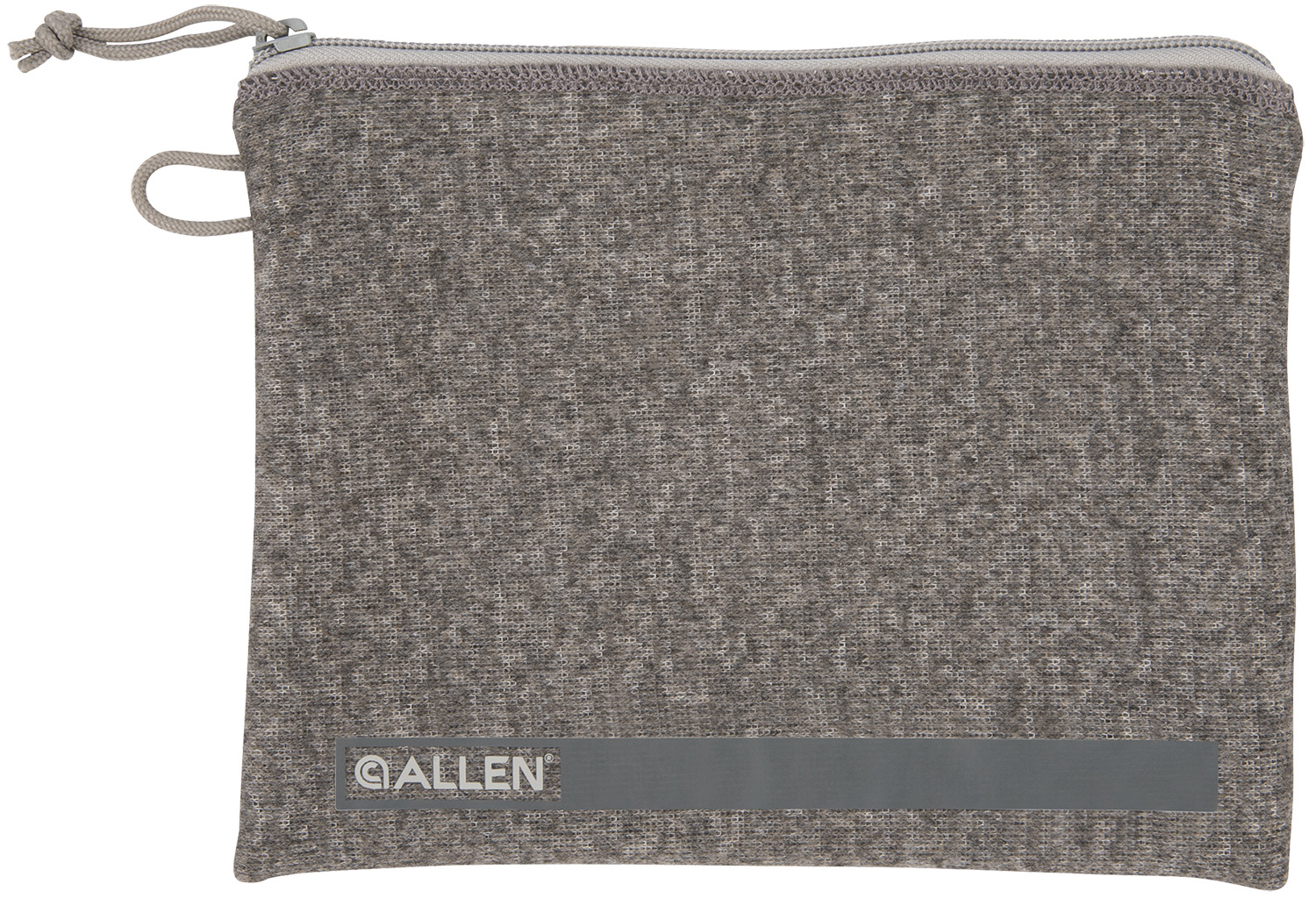 Allen 3627 Pistol Pouch Gray Polyester w/Lockable Zippers, ID Label & Fleece Lining Holds Full Size Handgun 7" L x 9" W Interior Dimensions 3 Allen 3627 Pistol Pouch Gray Polyester w/Lockable Zippers, ID Label & Fleece Lining Holds Full Size Handgun 7" L x 9" W Interior Dimensions