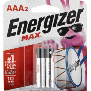 Energizer E92BP2 AAA Max Black/Silver 1.5V Alkaline Qty (2) Single Pack