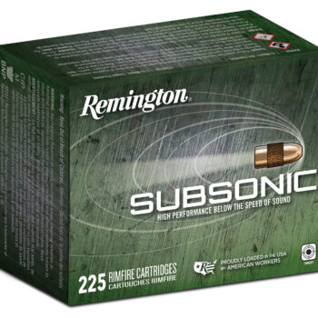 Remington Ammunition 21249 Subsonic Rimfire 22LR 40gr Hollow Point 225 Per Box/10 Case
