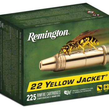 Remington Ammunition 21233 Yellow Jacket Rimfire 22LR 33gr Truncated Cone Hollow Point 225 Per Box/10 Case
