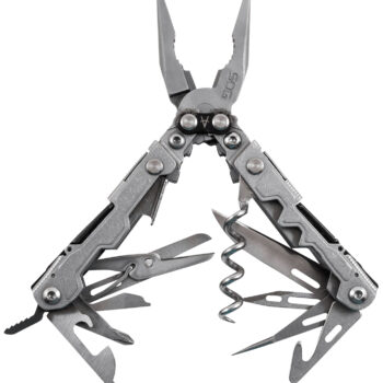 S.O.G SOG-PL1001-C PowerLitre  Stonewashed 5Cr15MoV Stainless Steel 5.10" Long Features 19 Tools