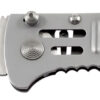 S.O.G SOG-SJ31-CP SlimJim 3.18" Folding Clip Point Plain Satin AUS-8A SS Blade Bead Blasted 420 Stainless Steel Handle Includes Belt Clip 2 145057