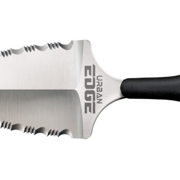 Cold Steel CS43XLSS Urban Edge  2.50" Fixed Serrated Stone Washed Japanese AUS-8A SS Blade/Black Textured Kray-Ex Handle