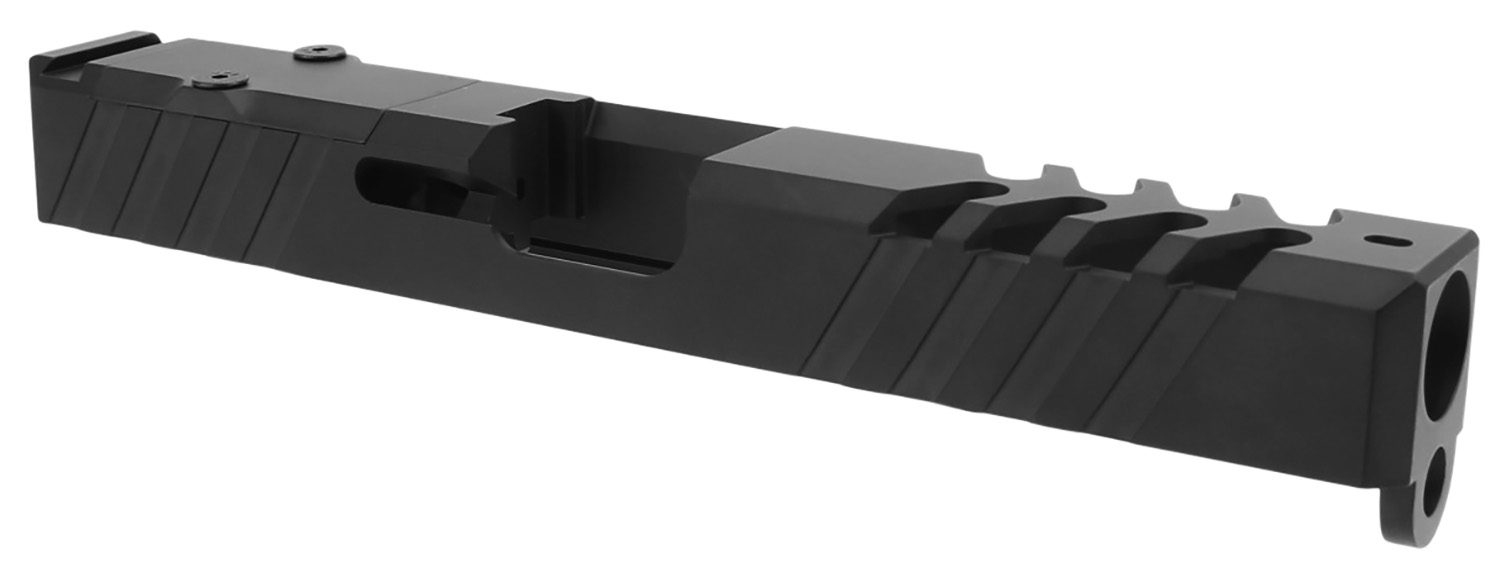 TacFire Replacement Slide 9mm Luger Graphite Black Cerakote Stainless Steel with Optics Cut & Slide Ports for Glock 17 Gen3 3 TacFire Replacement Slide 9mm Luger Graphite Black Cerakote Stainless Steel with Optics Cut & Slide Ports for Glock 17 Gen3