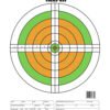 Champion Targets 45762 Score Keeper Sight-In Bullseye Paper Hanging 100 yds Small Bore Rifle Fluorescent Green & Orange/White 12 PK 1 147346