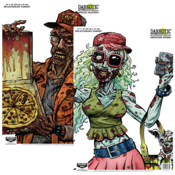 Birchwood Casey 35628 Darkotic Combo Pack 18" x 12" Multi-Color Impact Enhancement Splatter Neon Green/White 8 Pack