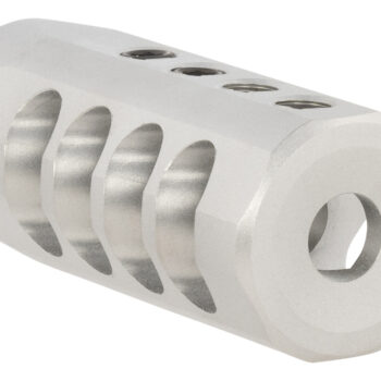 Christensen Arms 8100001701 Side-Baffle  Natural Titanium, 5/8"-24 tpi Threads, 30 Cal (.920" D Bull barrel)