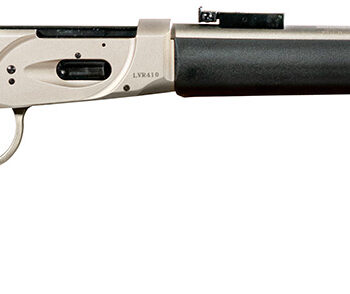 Gforce Arms GFLVR20SS Saddlehorn  Full Size 410 Gauge Lever 2.50" 7+1 20" Stainless Steel Barrel, Stainless Aluminum Receiver, Fixed Black Synthetic Stock, Right Hand