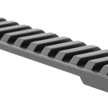 Talley PLM258779 Fierce Rivalry Picatinny Rail  Black Anodized Long Action 20 MOA