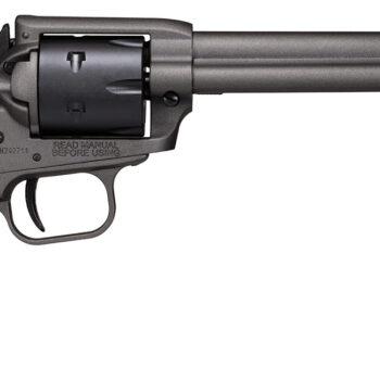 Heritage Mfg SRR22C6 Rough Rider  22 LR 6 Shot, 6.50" Tungsten Gray Cerakote Steel Barrel, Frame, Black Satin Cylinder, Black Polymer Grip, Hammer/Thumb Safety, Exposed Hammer