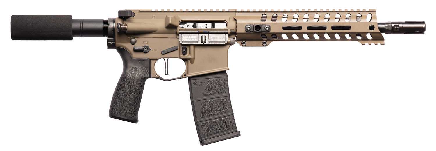 Patriot Ordnance Factory 01803 Minuteman DI 5.56x45mm 30+1 10.50" Nitride Treated Chrome Moly Barrel, 9" M-LOK Handguard, Patriot Brown Cerakote Receiver, Black Synthetic Buffer Tube, Black MFT Grips 3 Patriot Ordnance Factory 01803 Minuteman DI 5.56x45mm 30+1 10.50" Nitride Treated Chrome Moly Barrel, 9" M-LOK Handguard, Patriot Brown Cerakote Receiver, Black Synthetic Buffer Tube, Black MFT Grips