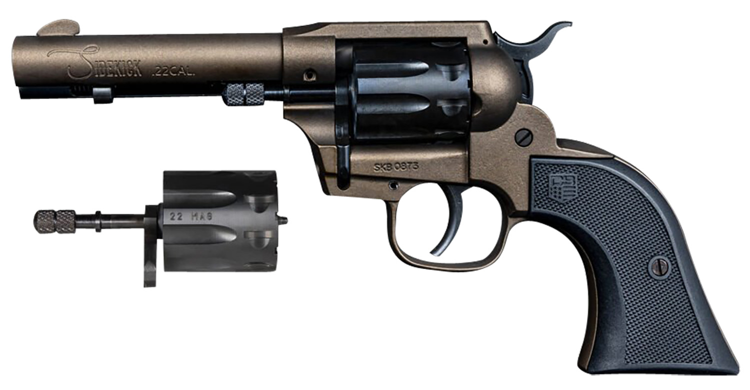 Diamondback DB0500A071 Sidekick 22 LR 22 WMR 9rd Shot 4.50" Midnight Bronze Midnight Bronze Zinc Alloy Midnight Bronze Cerakote Frame Black Cerakote Cylinder Black Polymer Grips 3 Diamondback DB0500A071 Sidekick 22 LR 22 WMR 9rd Shot 4.50" Midnight Bronze Midnight Bronze Zinc Alloy Midnight Bronze Cerakote Frame Black Cerakote Cylinder Black Polymer Grips