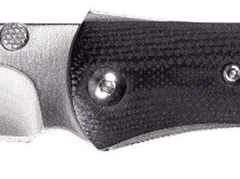 CRKT M4-02M M4-02M  3.25" Plain Satin 8Cr13MoV SS Blade Black/White Resin Infused Fiber w/G10 Bolster Handle Includes Pocket Clip