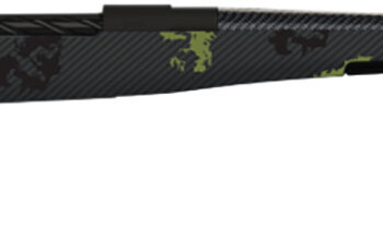 Fierce Firearms ROG300PRC24BF Carbon Rogue  Full Size 300 PRC 3+1 24" Carbon Fiber Hand Lapped/Match Grade Threaded Barrel, Black Cerakote Steel Receiver, Forest Camo Fierce Rogue Carbon Fiber Stock