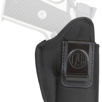 1791 Gunleather PNIWB4BLKL Premium Nylon  IWB Size 04 Black Ballistic Nylon Clip-On Left Hand