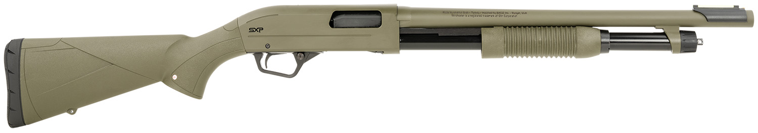 Winchester Repeating Arms 512425395 SXP Defender Full Size 12 Gauge Pump 3" 5+1 18" OD Green Steel Barrel & Receiver, Fixed w/Textured Grip Panels, OD Green Synthetic Stock 3 Winchester Repeating Arms 512425395 SXP Defender Full Size 12 Gauge Pump 3" 5+1 18" OD Green Steel Barrel & Receiver, Fixed w/Textured Grip Panels, OD Green Synthetic Stock