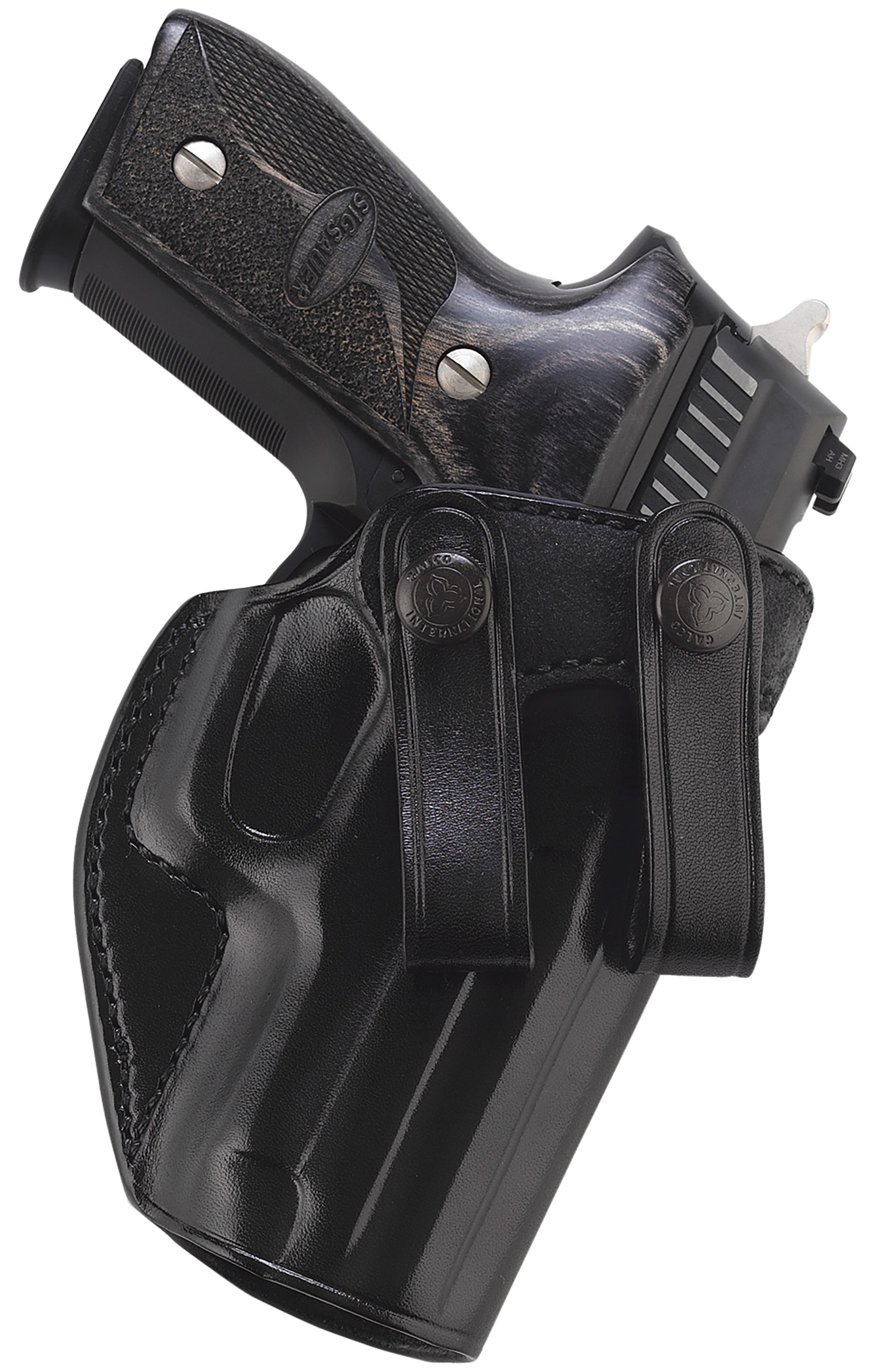 Galco SUM838B Summer Comfort IWB Black Leather Belt Loop Fits Glock 42/Sig P365 SAS/STD/.380 Right Hand 3 Galco SUM838B Summer Comfort IWB Black Leather Belt Loop Fits Glock 42/Sig P365 SAS/STD/.380 Right Hand