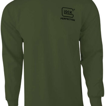 Glock AP96065 Born In Austria  Military Green Pre-Shrunk Cotton Long Sleeve Small