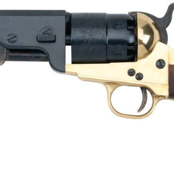 Pietta PF51BR44512 1851 Sheriff 44 Cal 5.50" 6rd Shot Brass Frame, Blued Cylinder, Blued Octagon Barrel, Walnut Grip
