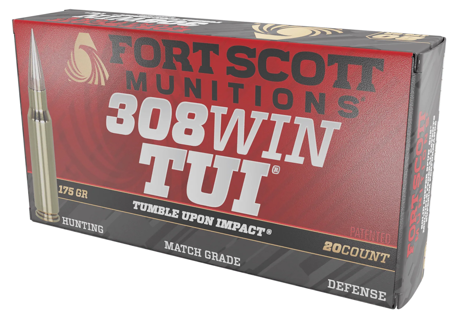 Fort Scott Munitions 308175SCV2 Tumble Upon Impact (TUI) Rifle 308Win 175gr Solid Copper Spun 20 Per Box/10 Case 3 Fort Scott Munitions 308175SCV2 Tumble Upon Impact (TUI) Rifle 308Win 175gr Solid Copper Spun 20 Per Box/10 Case